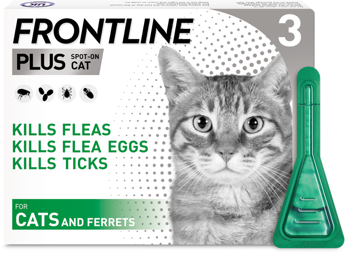 Frontline Plus For Cats (1417x1080), Png Download