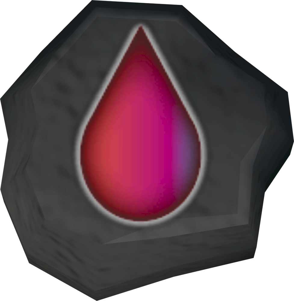 A Blood Rune Obtained In The Runespan Is Created By - Triangle (977x1000), Png Download