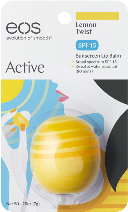 Lemon Twist With Spf - Eos Lip Balm Pink Grapefruit (741x741), Png Download