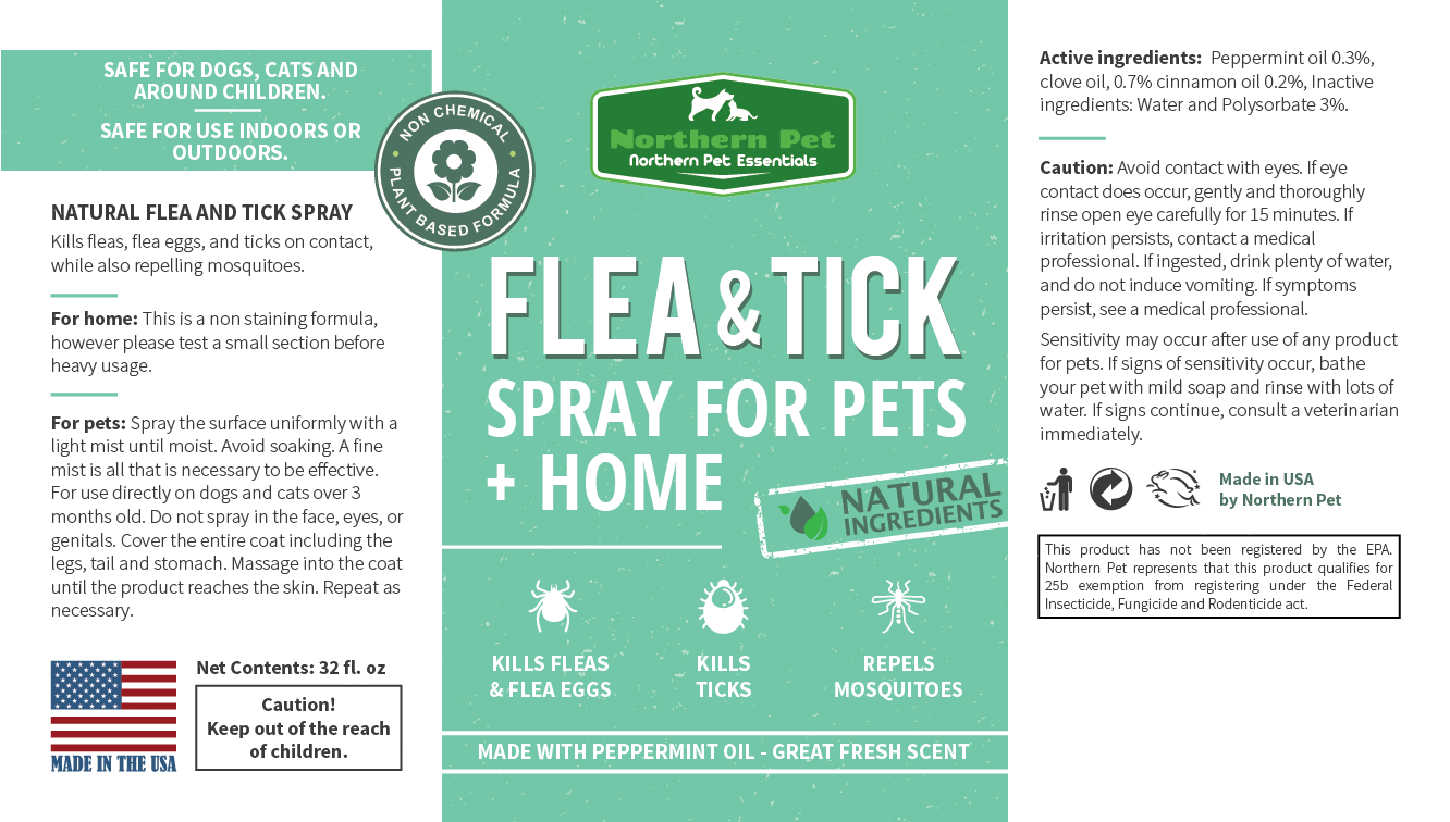 Northern Pet Natural Flea & Tick Control Spray - Brochure (1332x756), Png Download
