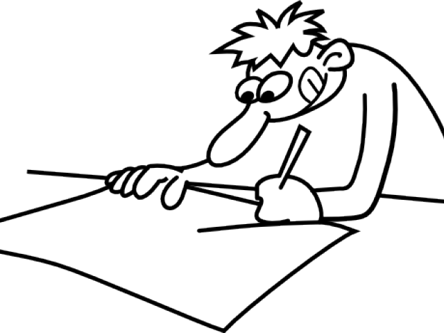 Cartoon Of Someone Drawing (640x480), Png Download