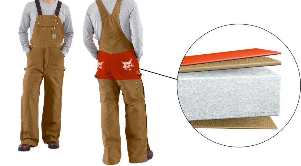 Cushionedpantsfinal - Carhartt Overalls (1000x562), Png Download