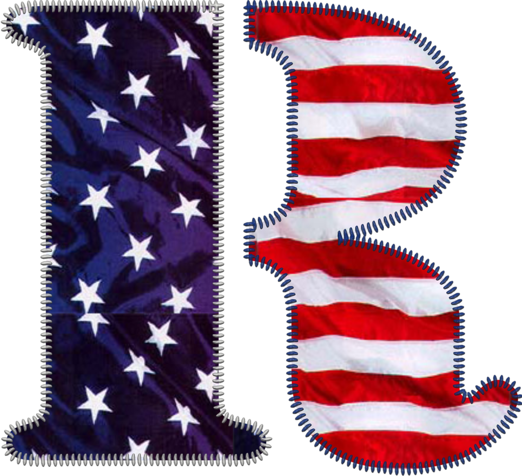 A F B Orig Png R - Letter A Patriotic (1024x933), Png Download