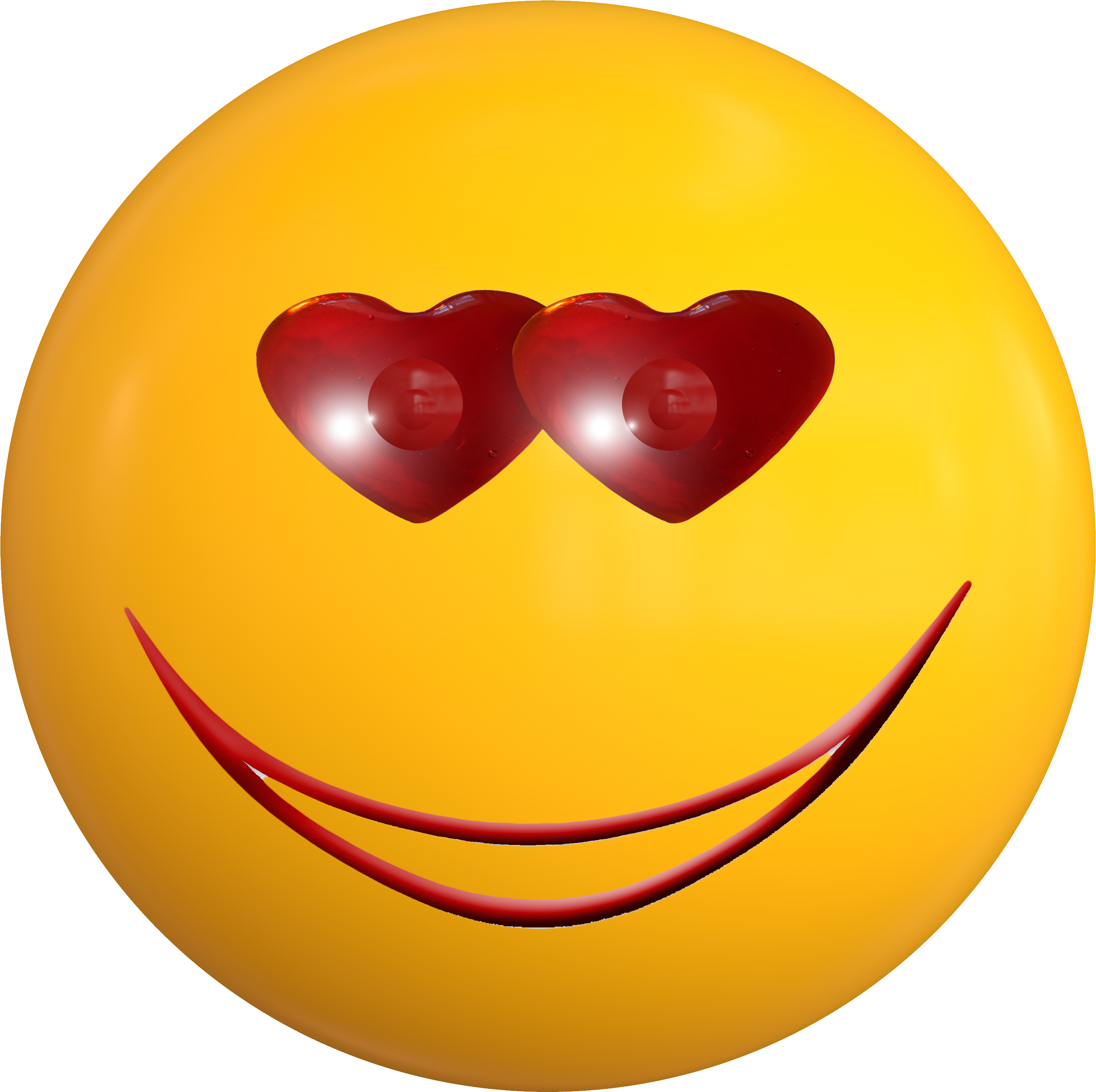 Smile Emoticon Love Ball Face 828513 - Smiley (3000x3000), Png Download