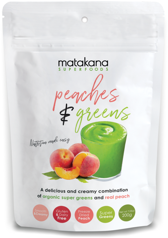 Peaches & Greens 200g - Juicebox (1024x1024), Png Download