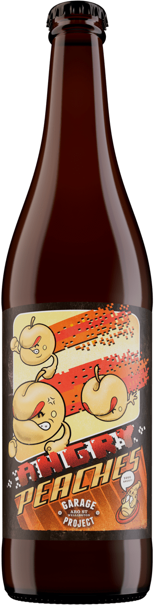 Angry Peaches - Garage Project Barrel Jack (317x1248), Png Download