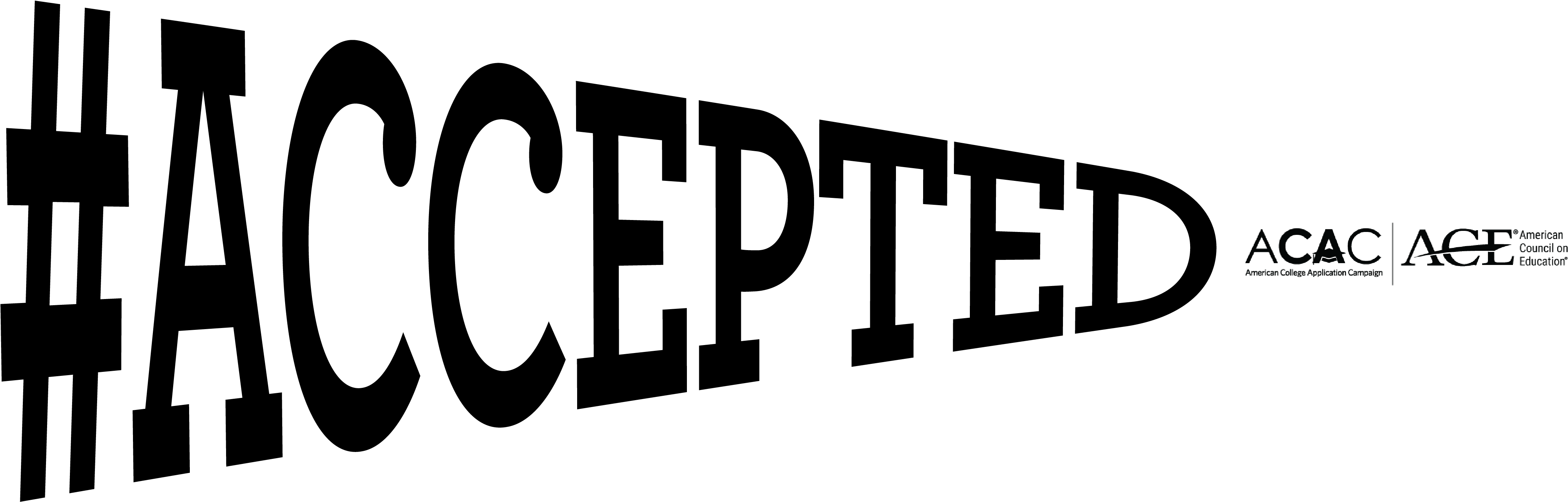 Black Font - American Council On Education (4337x1384), Png Download