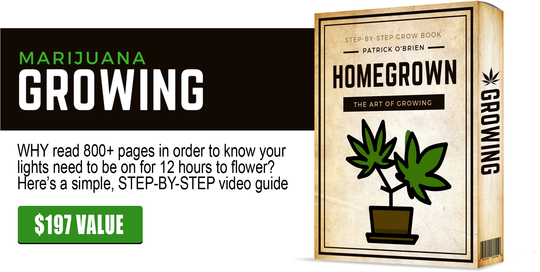 Marijuana Grow Book - Herbal (1920x1080), Png Download