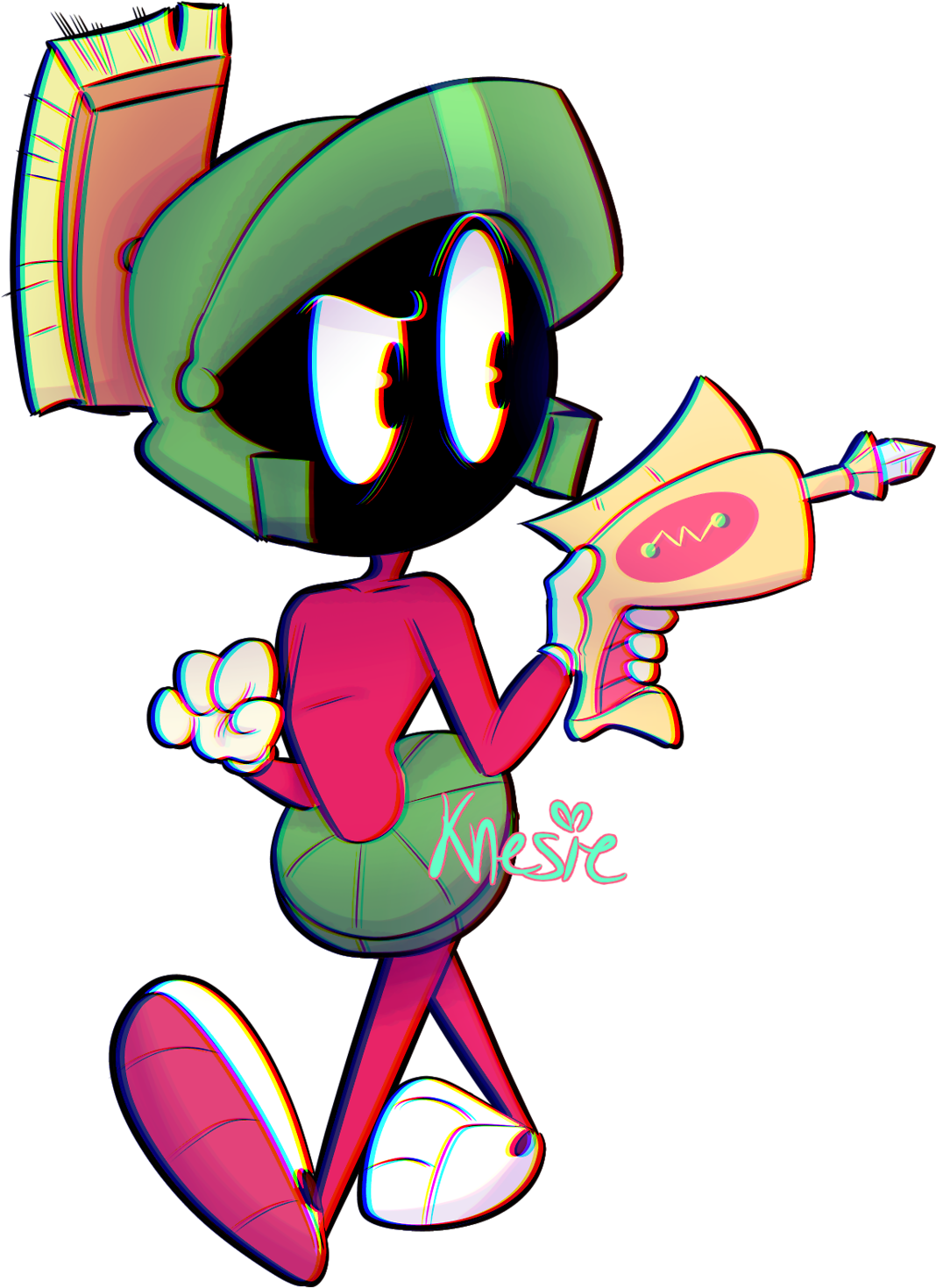 Marvin The Martian Looney Tunes - Marvin The Martian Fan Art (1280x1631), Png Download