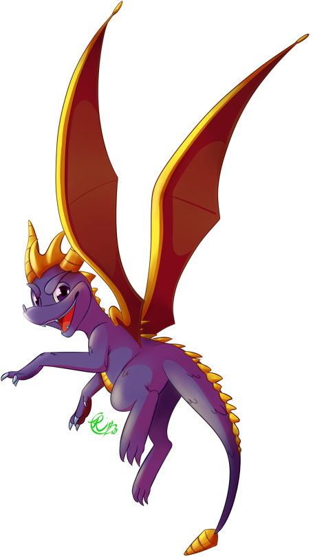 Spyro And Cynder, Spyro The Dragon, Female Dragon, - Cartoon (481x809), Png Download