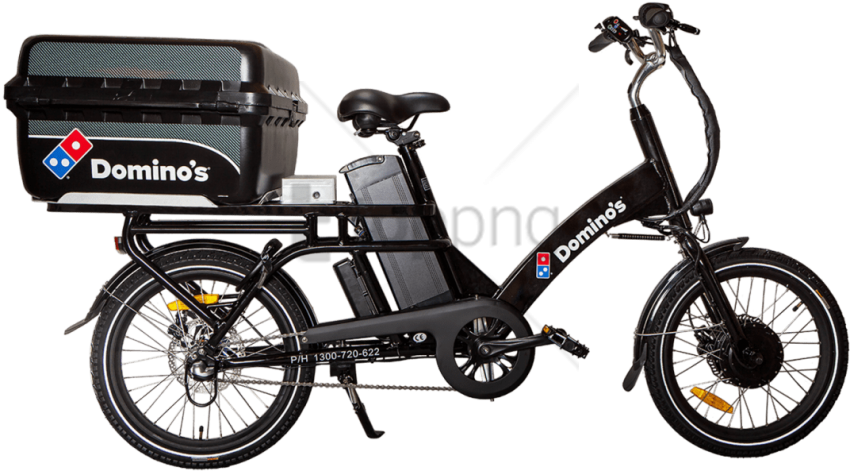 Free Png Electric Bike For Delivery Png Image With - Hybrid Bicycle (850x471), Png Download