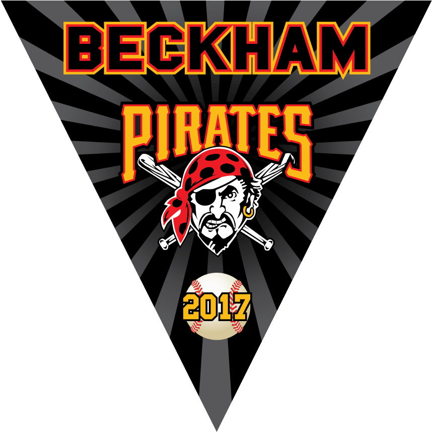 Baseball Triangle Pennants Blackline - Pittsburgh Pirates (900x900), Png Download