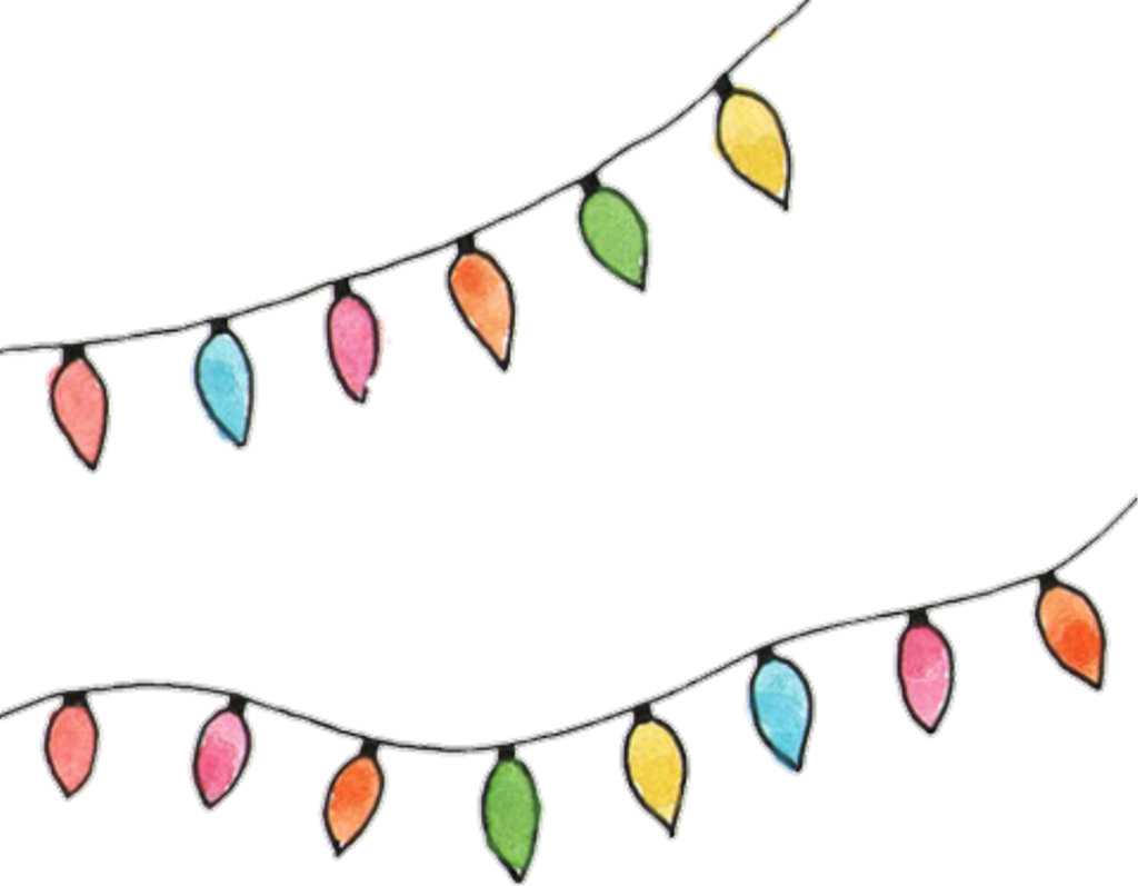 #tumblr #birthday #luces #starger Things - Christmas Stickers (1024x797), Png Download