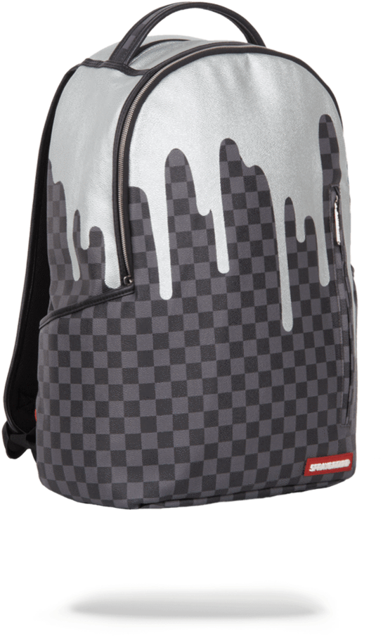 Sprayground- Platinum Drips Backpack - Sprayground Platinum Drips Backpack (802x1023), Png Download