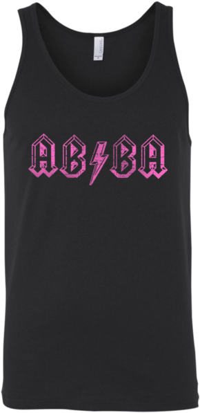 Abba Lightning Bolt Unisex Tank - Canottiera Metallica Donna (600x600), Png Download