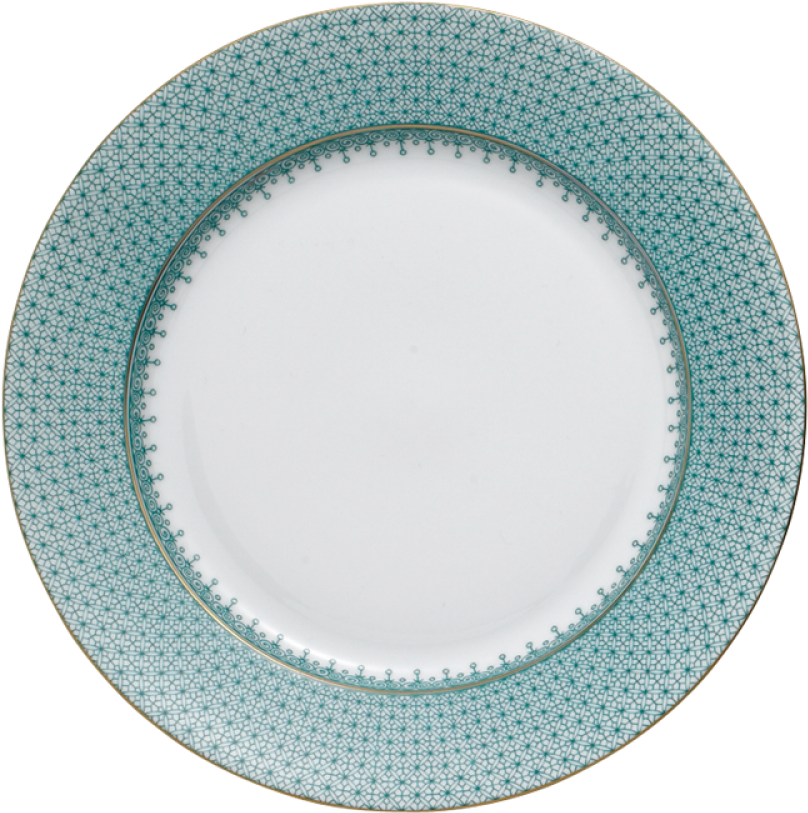 Green Lace Dessert Plate - Circle (1507x1000), Png Download