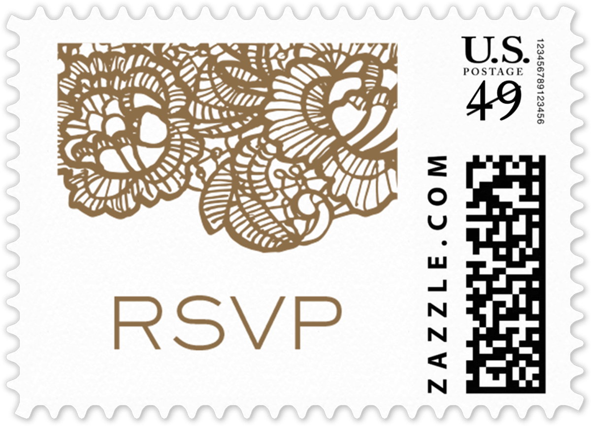 Lace Stamp - Valentines Day Mail Stamp (1200x1200), Png Download