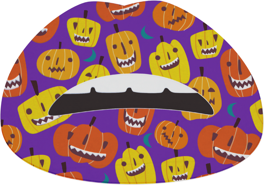 Pouty Lips Tattoo - Jack-o'-lantern (1024x733), Png Download