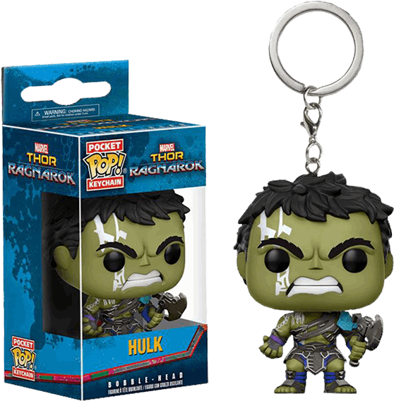 Marvel - Thor - Ragnarok - Gladiator Hulk Pop Vinyl - Hulk Funko Pop Keychain (600x600), Png Download