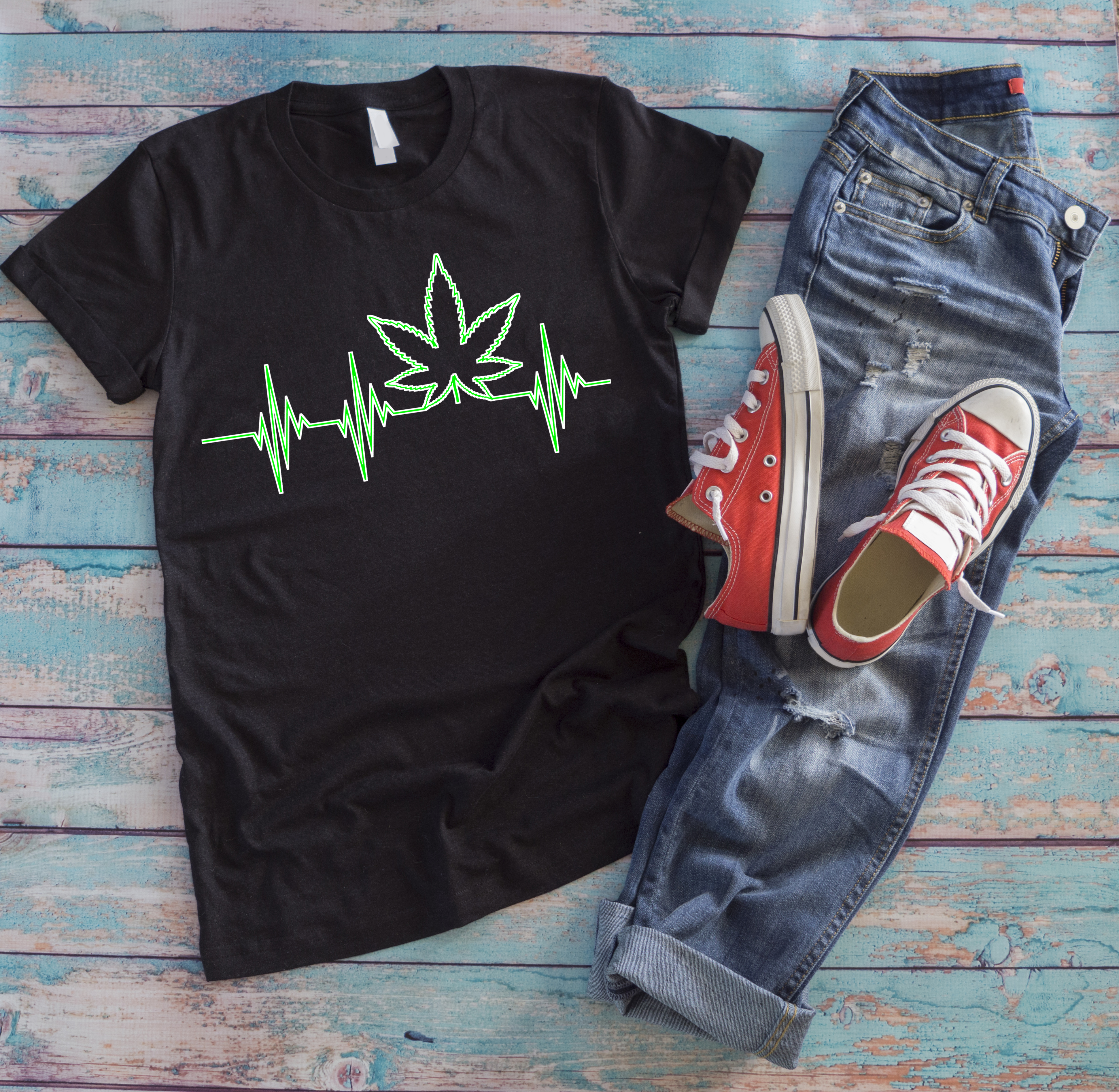 My Heart Beats For Green Leafs Xd Smoke Weed Every (6000x6000), Png Download