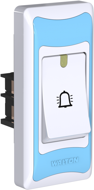 Calling Bell Switch Blue 7 - Electronics (1280x854), Png Download