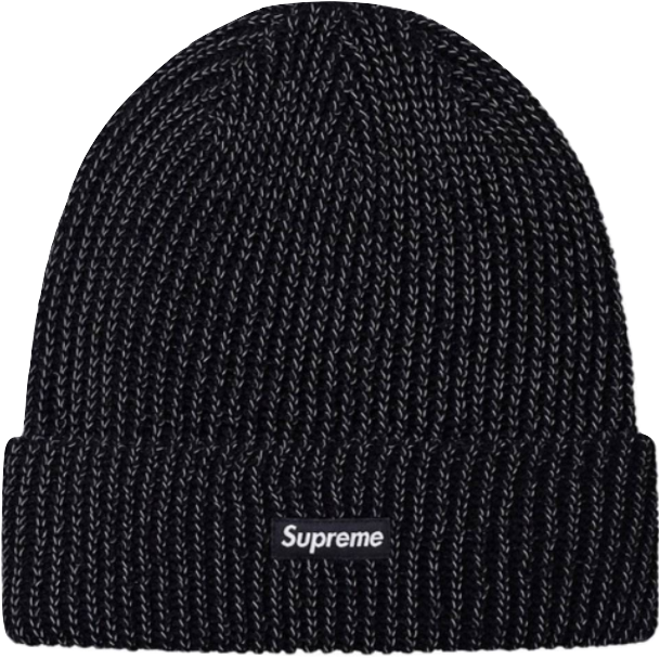Supreme Reflective Loose Gauge Beanie - Supreme (668x627), Png Download