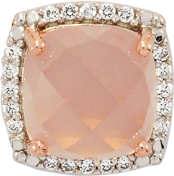 Rose Quartz Pendant - Engagement Ring (606x774), Png Download