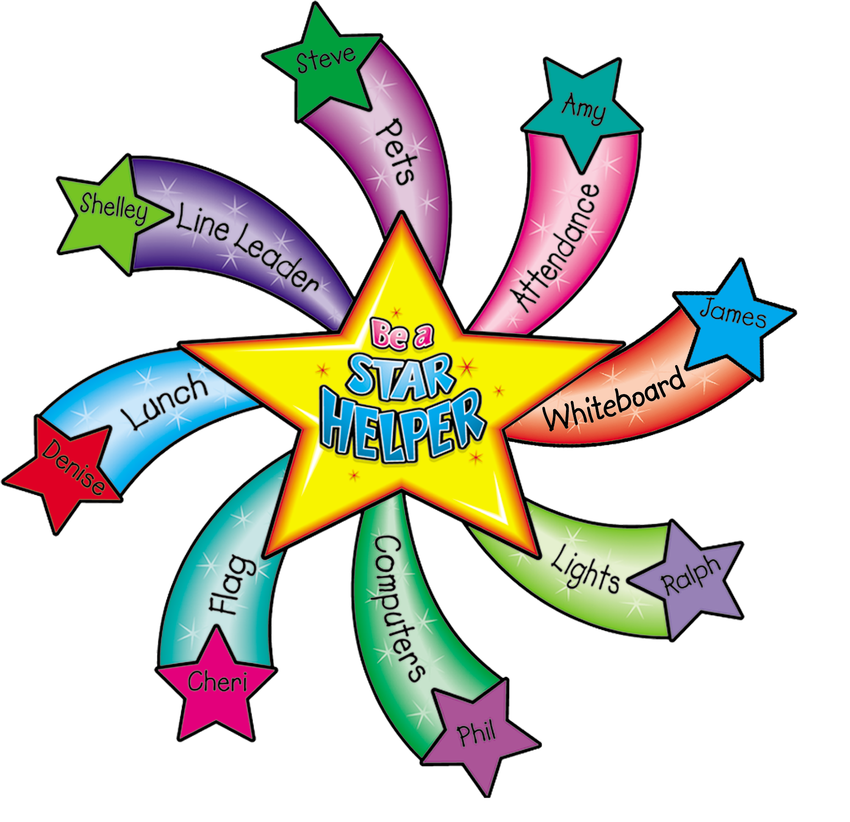 Star Helper Bulletin Board Display Set Classroom Display Board