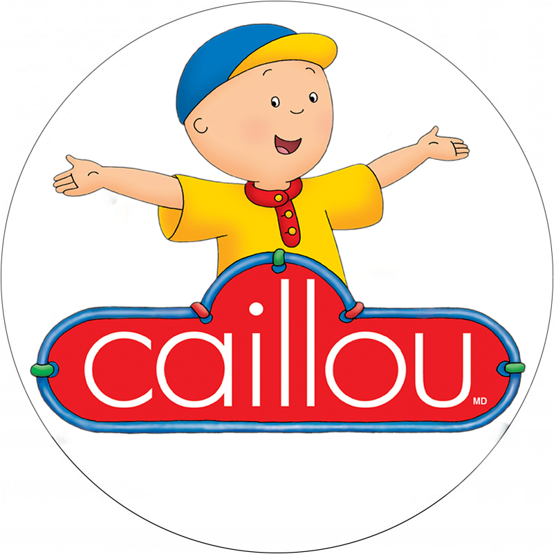 Caillou Round Pies Print Picture On A4 Fondant Paper - Caillou Anime (800x923), Png Download