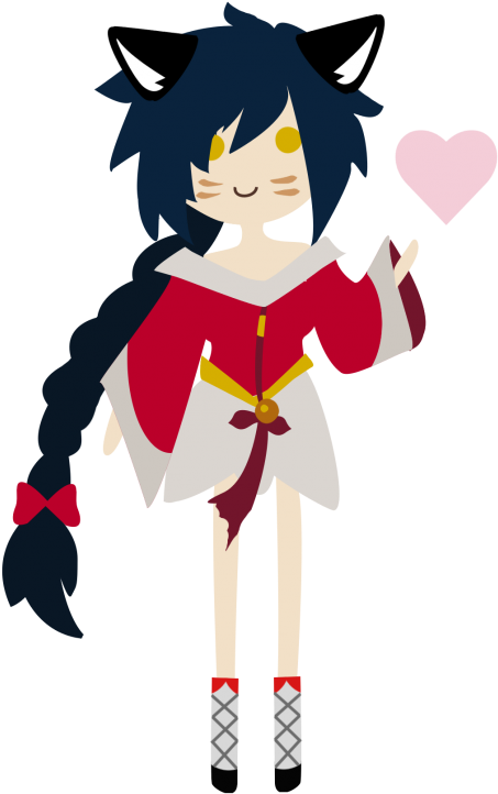 Cute Ahri - Cartoon (630x822), Png Download