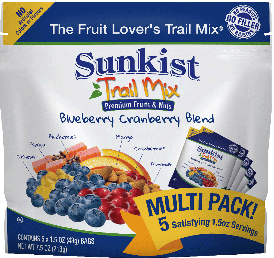 Blueberry Cranberry Blend - Sunkist Trail Mix Coconut Dark Chocolate Espresso Blend (1000x890), Png Download