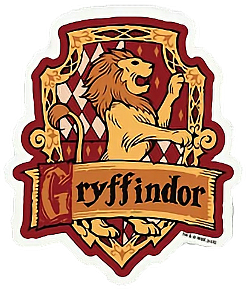 #harrypotter #hp #gryffindor #grifinoria #grifinória - Harry Potter Gryffindor Sticker (1024x1024), Png Download