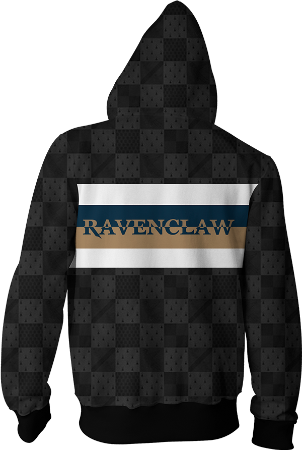 Ravenclaw House Harry Potter Simple Style Zip Up Hoodie - Ocean Hoodie (1024x1024), Png Download