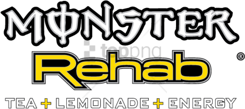 Free Png Download Monster Energy Logo Png Images Background - Monster Energy Rehab Logo Png (850x380), Png Download