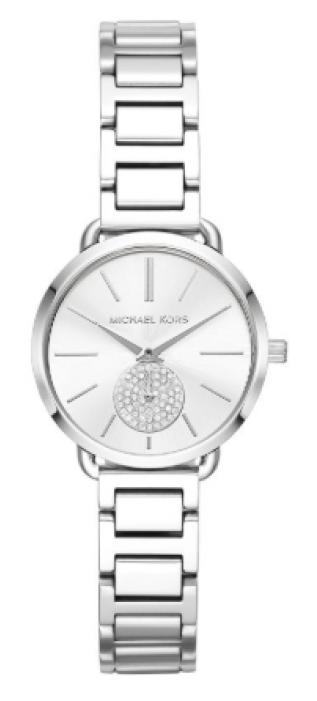 Michael Kors Portia Stainless Steel Watch Mk3837 Michael - Women's Silver Michael Kors Watches (700x700), Png Download