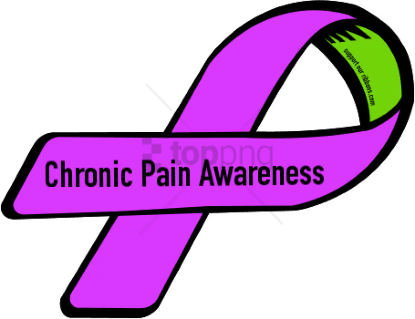 Free Png Green Chronic Pain Awareness Ribbon Png Image - Chronic Pain Awareness Memes (850x654), Png Download
