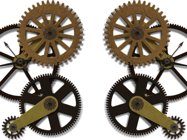 Steampunk Gear Clipart Medieval - Steampunk Gears Png (640x480), Png Download