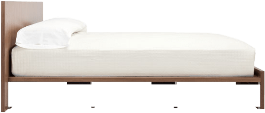 Six Powder Coated Steel Drawers With A Sleek Wooden - Bed (900x900), Png Download