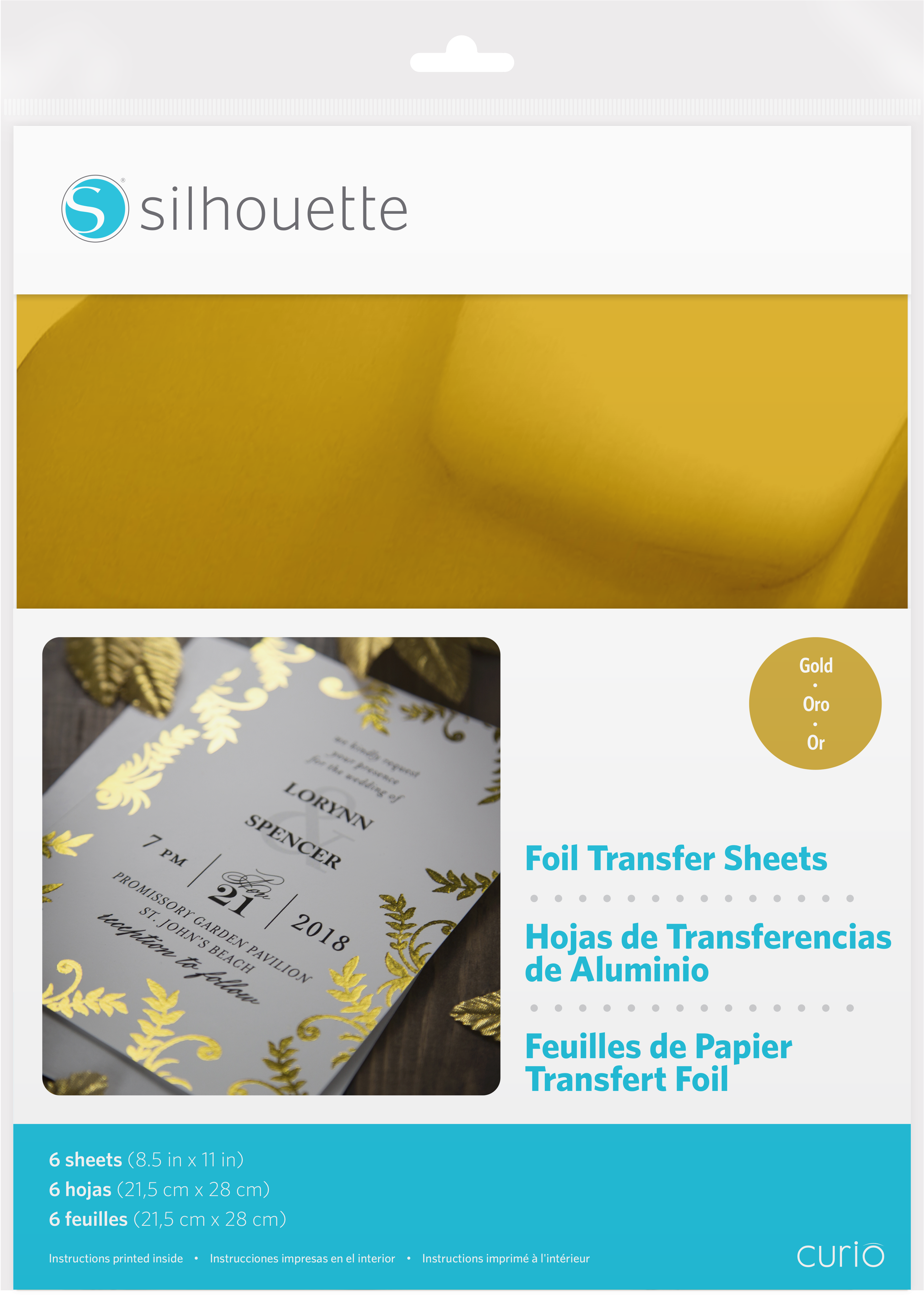 Gold Foil Transfer Sheets - Silhouette Foil Transfer Sheets (4350x4350), Png Download