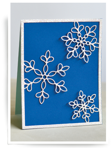 Shimmer Snowflake Frame Layer A - Motif (400x510), Png Download