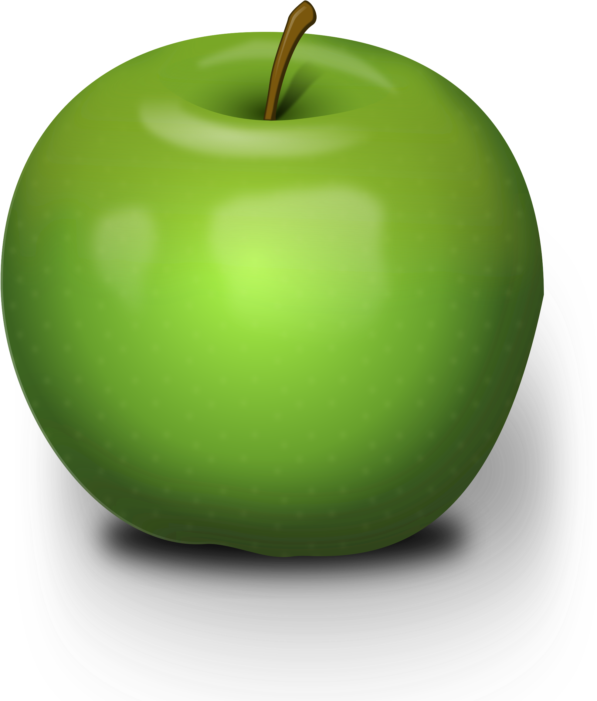Photorealistic Green Apple Clipart - Green Apple No Background (2100x2400), Png Download