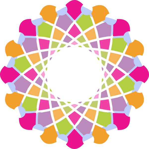 Abstract Stars Clip Art At Clker - Abstract Network Clipart Png (600x600), Png Download