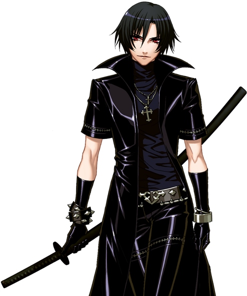 Anime Character Boy And Swords - Togainu No Chi Shiki Sprite (643x600), Png Download