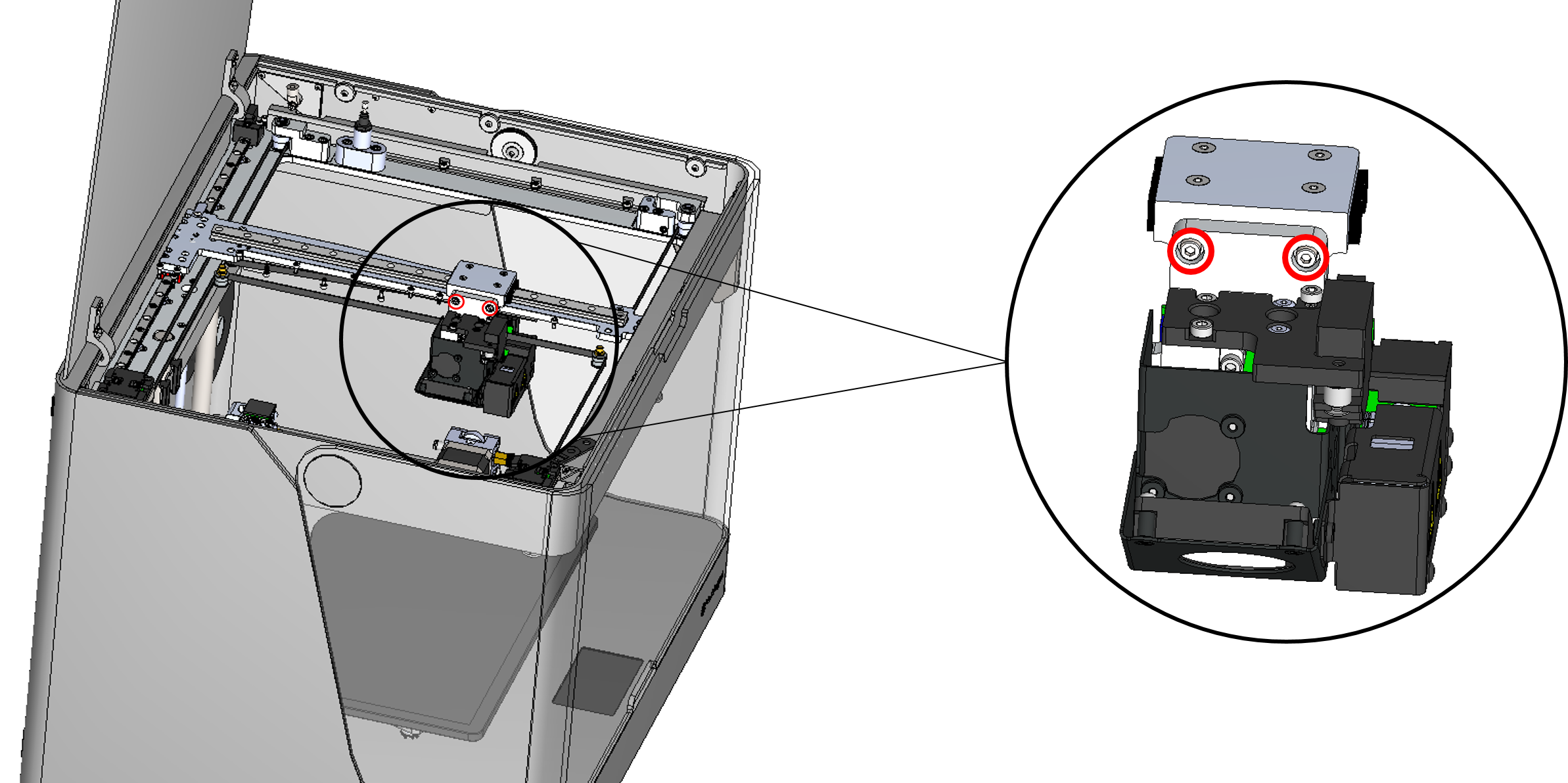 Use A - Markforged Print Head (2386x1191), Png Download