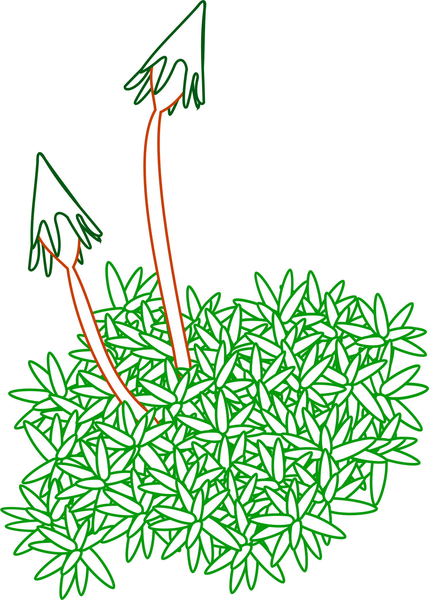 Clipart - Simple Drawing Of Nature (1491x2084), Png Download