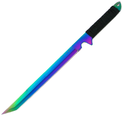 Rainbow Sword - Sword (600x600), Png Download