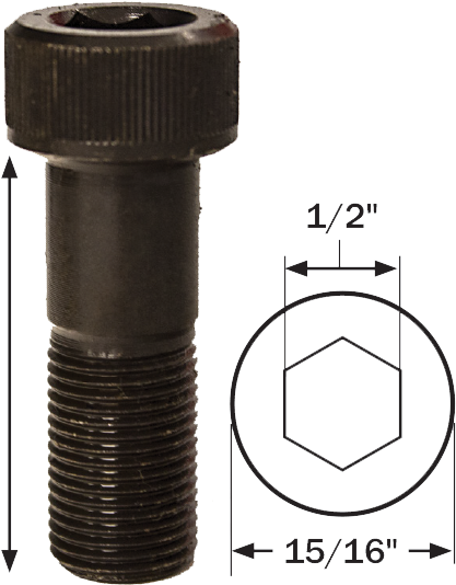 When Measuring Your Cei Bolt, Measure By Shank Only, - Diagram (550x550), Png Download