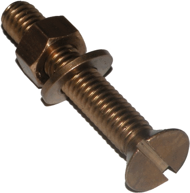 Screw Bolts For Timer Boats Bronze Fastenings - Screw (400x405), Png Download