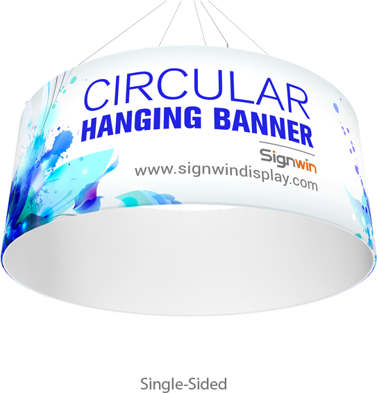 Circular Tube Hanging Banner Custom Printing - Fuji Packaging (800x600), Png Download