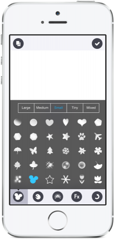 Shape Selection - Mickey Shaped Photo Filter App (242x500), Png Download